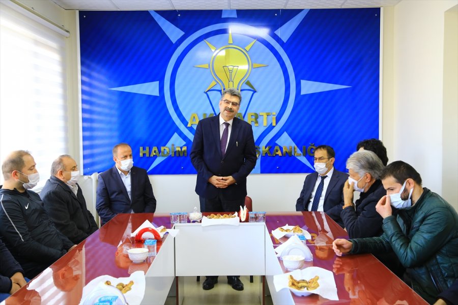 Ak Parti Konya Milletvekili Orhan Erdem, Hadim'i Ziyaret Etti