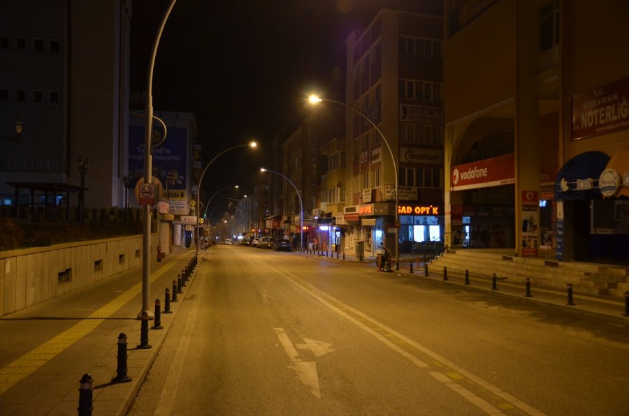 Konya, Karaman, Aksaray Ve Afyonkarahisar'da Sokağa Çıkma Kısıtlamasına Uyuluyor