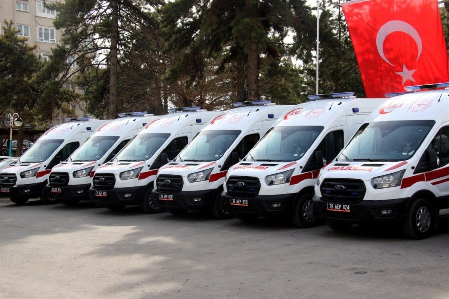 Kayseri Ambulans Filosuna 10 Araç Daha Katıldı