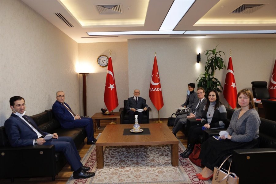 Karamollaoğlu, Ab Türkiye Delegasyonu Başkanı Nikolaus Meyer-landrut'la Görüştü