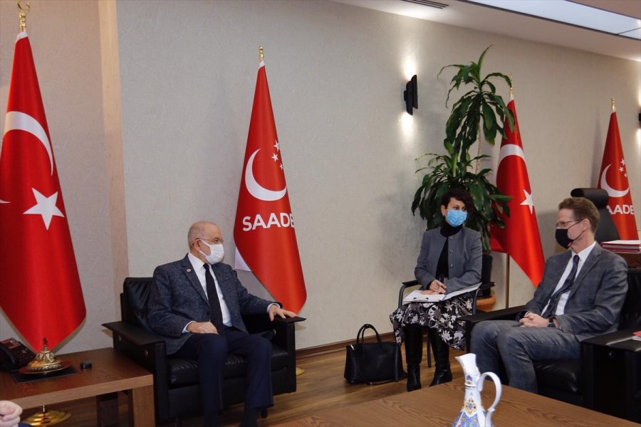 Karamollaoğlu, Ab Türkiye Delegasyonu Başkanı Nikolaus Meyer-landrut'la Görüştü