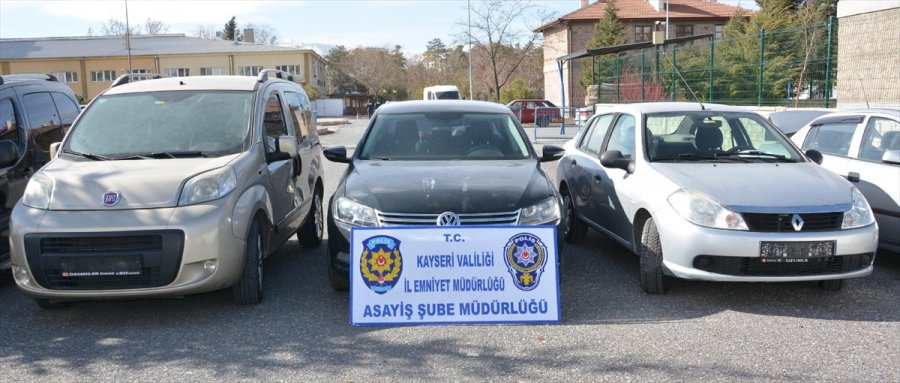 Kayseri'de Çalıntı Oto Operasyonunda 3 Zanlı Gözaltına Alındı