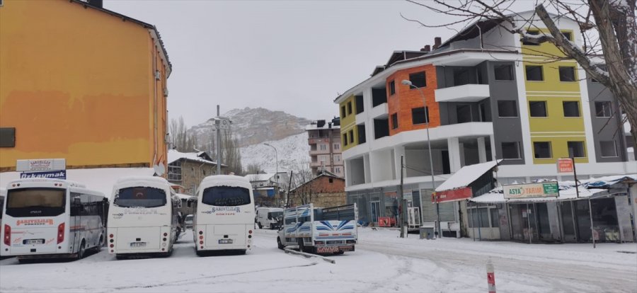 Sarıveliler'de Kar Yağışı