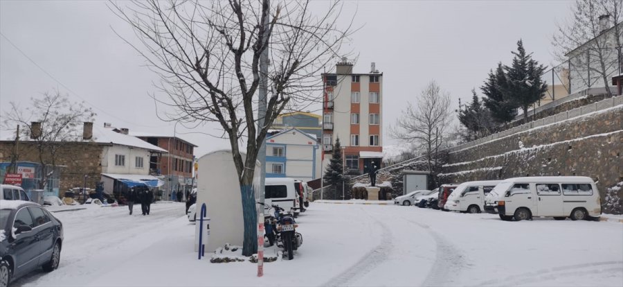 Sarıveliler'de Kar Yağışı