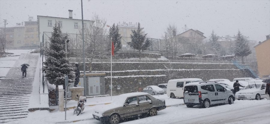 Sarıveliler'de Kar Yağışı