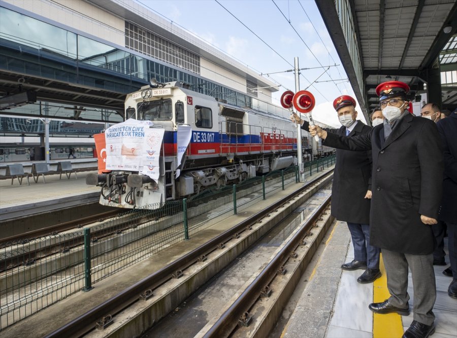 Rusya Ve Çin'e Gidecek İhracat Trenleri Ankara Gar'dan Uğurlandı