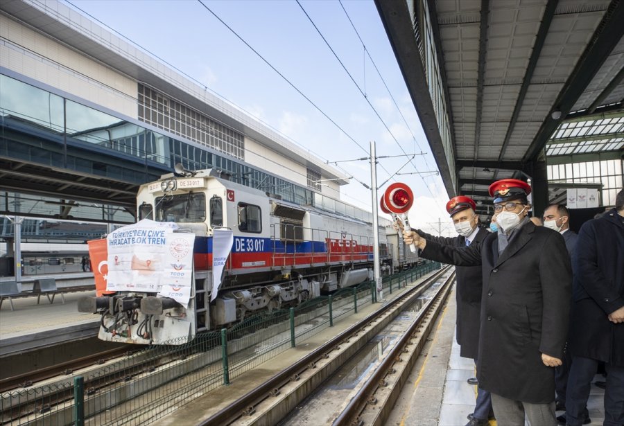 Rusya Ve Çin'e Gidecek İhracat Trenleri Ankara Gar'dan Uğurlandı