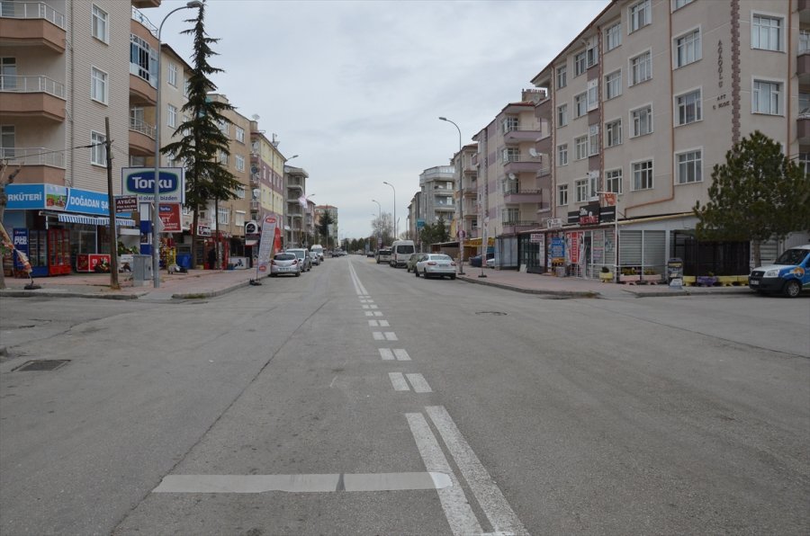 Konya Ve Çevre İllerde Sokağa Çıkma Kısıtlaması Sonrası Sessizlik Hakim Oldu