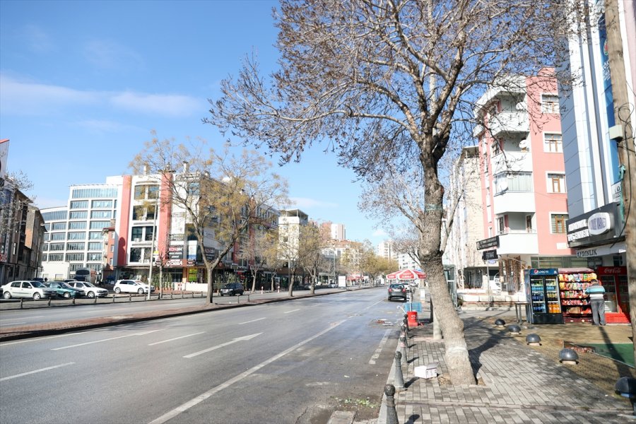 Konya Ve Çevre İllerde Sokağa Çıkma Kısıtlamasında Sessizlik Hakim