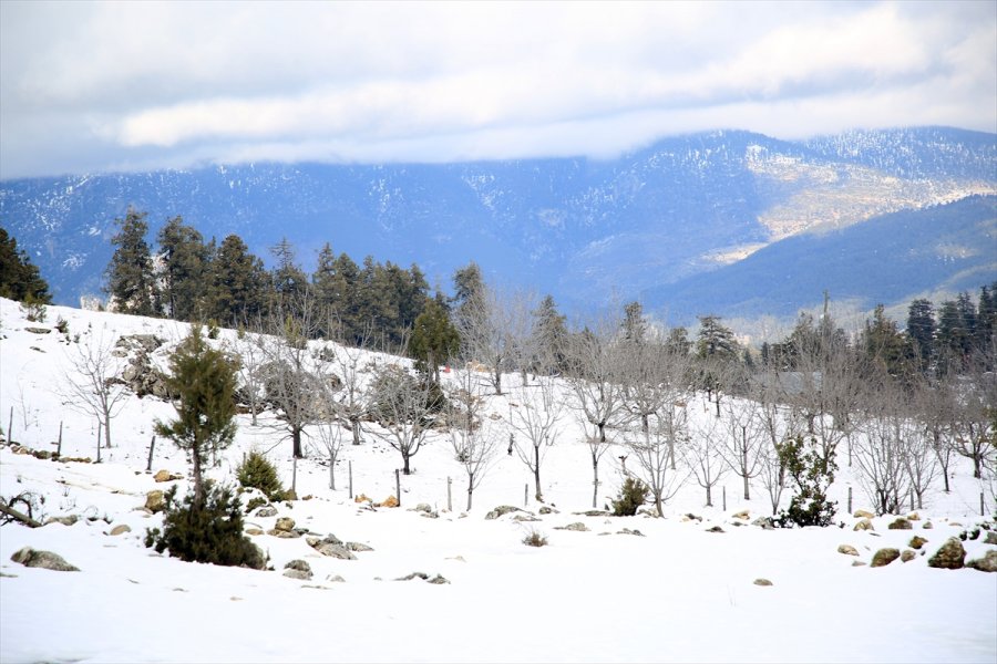 Mersin'in Yüksek Kesimleri Beyaza Büründü