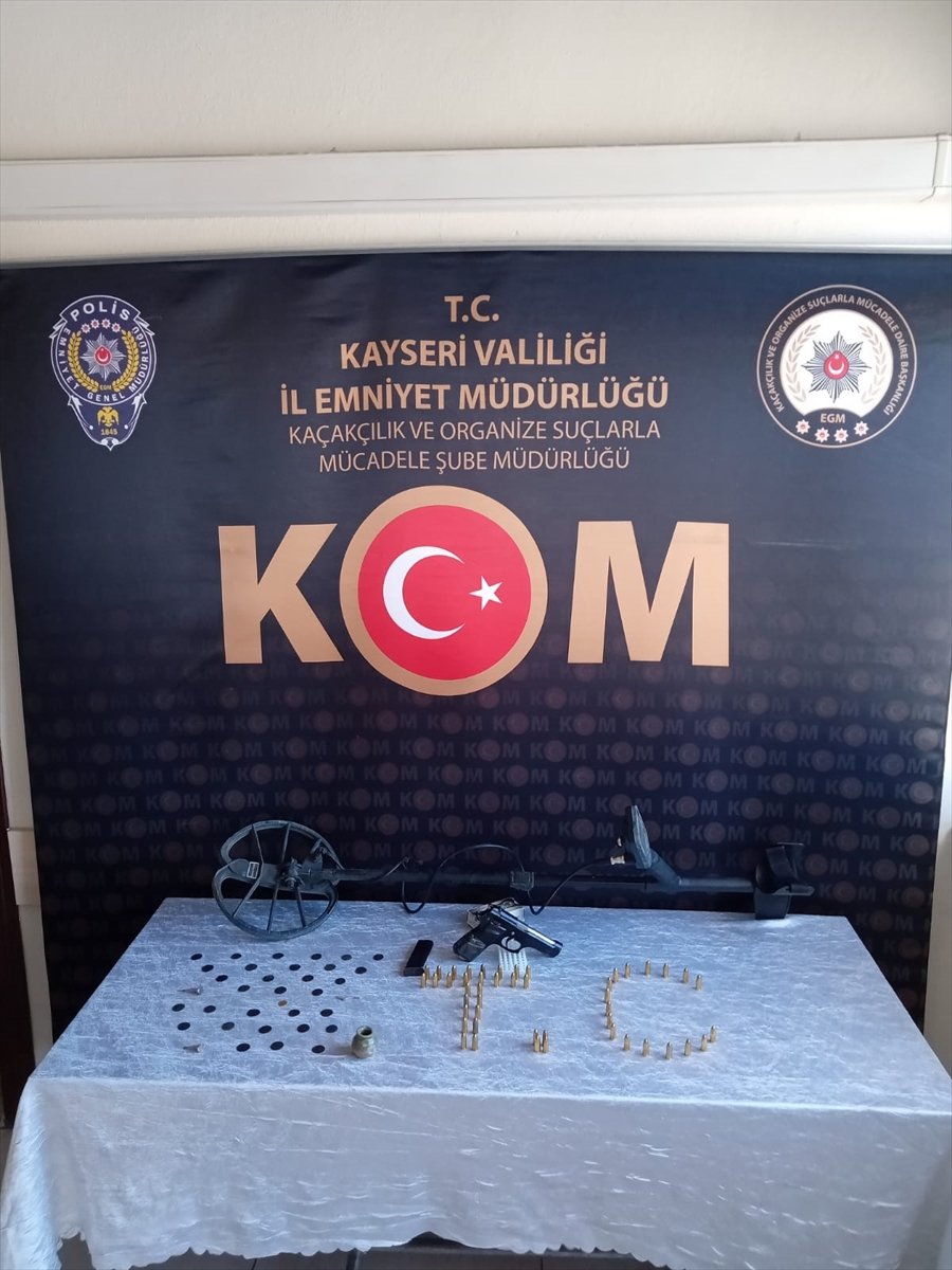 Kayseri'de Tarihi Eser Operasyonunda 3 Şüpheli Yakalandı