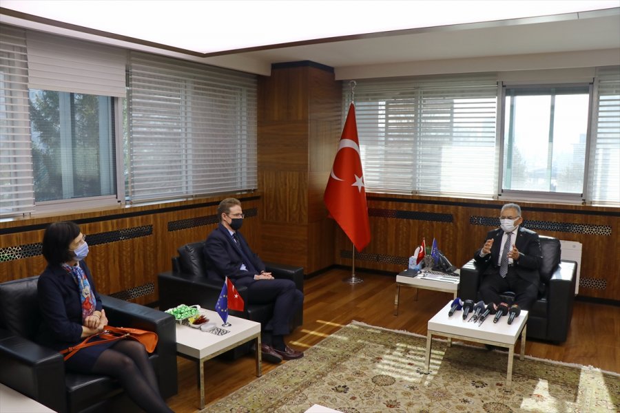 Ab Türkiye Delegasyonu Başkanı Nikolaus Meyer-landrut, Kayseri'de Ziyaretlerde Bulundu: