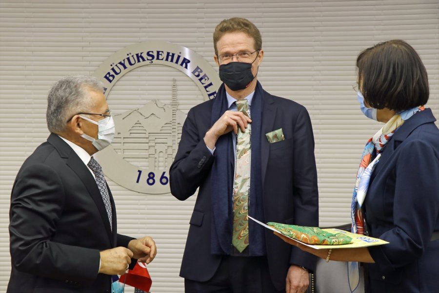 Ab Türkiye Delegasyonu Başkanı Nikolaus Meyer-landrut, Kayseri'de Ziyaretlerde Bulundu: