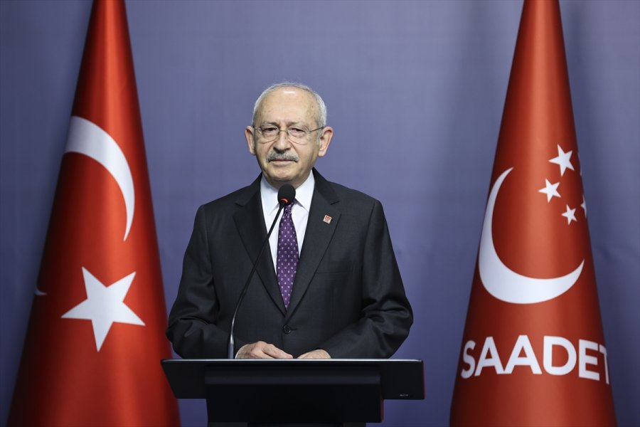 Chp Genel Başkanı Kılıçdaroğlu, Saadet Partisi Genel Başkanı Karamollaoğlu'nu Ziyaret Etti: (1)