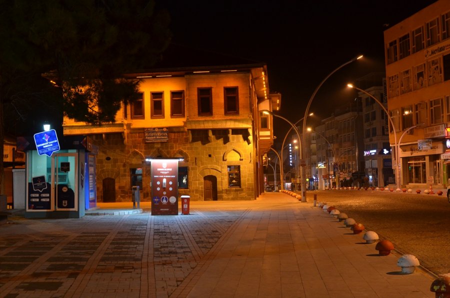 Konya, Karaman, Aksaray Ve Afyonkarahisar'da Sokağa Çıkma Kısıtlaması Sessizliği