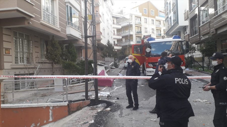 Ankara'da Üç Katlı Apartmandaki Patlama Hasara Neden Oldu