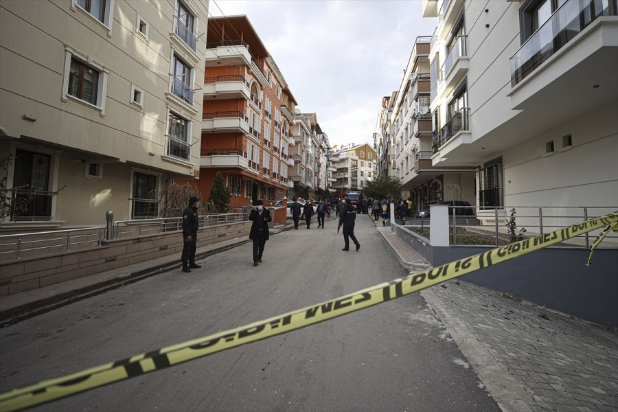 Ankara'da Üç Katlı Apartmandaki Patlama Hasara Neden Oldu