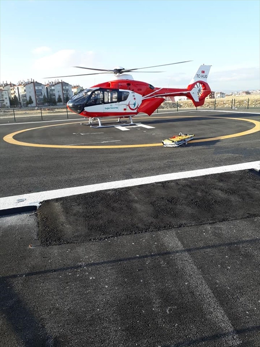 112 Ambulans Helikopteri, Kazada Yaralanan Genç İçin Havalandı