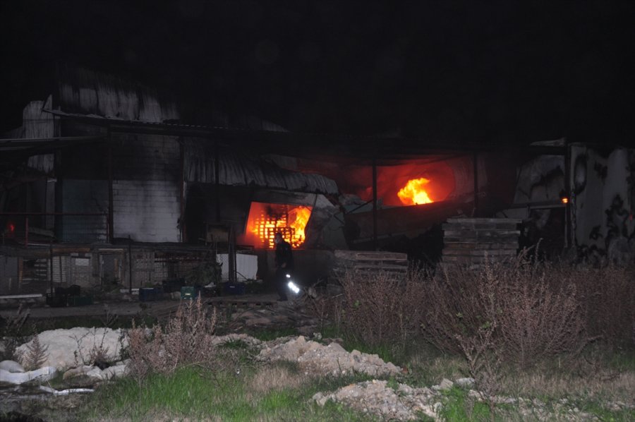 Antalya'da Sebze Meyve Deposunda Çıkan Yangın Söndürüldü