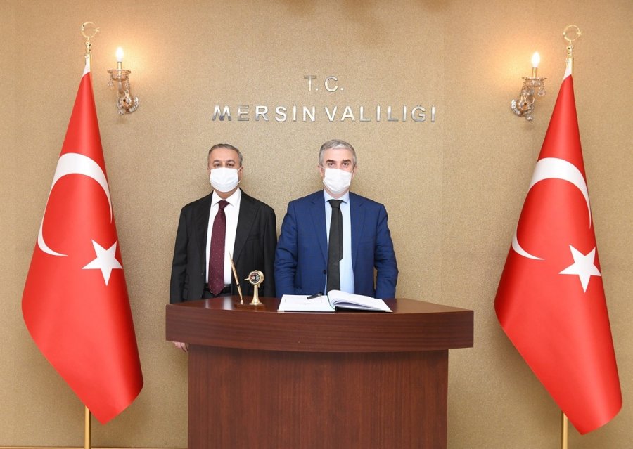 Danimarka'nın Ankara Büyükelçisi Danny Annan, Mersin Valisi Ali İhsan Su'yu Ziyaret Etti