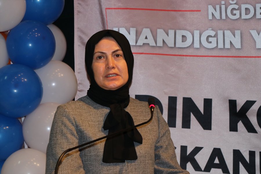 Niğde’de Ak Parti İl Kadın Kolları 6. Olağan Kongresi Yapıldı