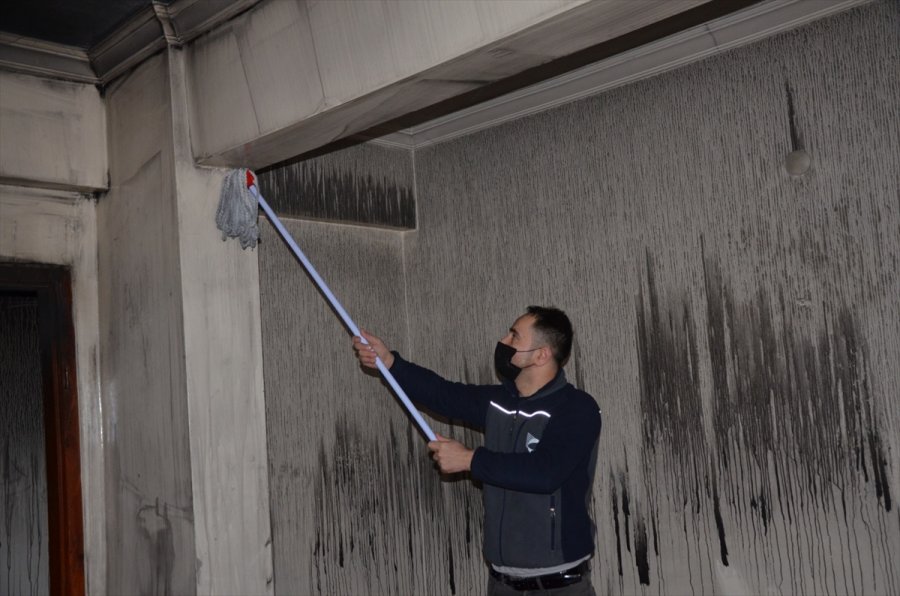 Kahramankazan’da Evleri Yanan Ailelere Belediyeden Yardım