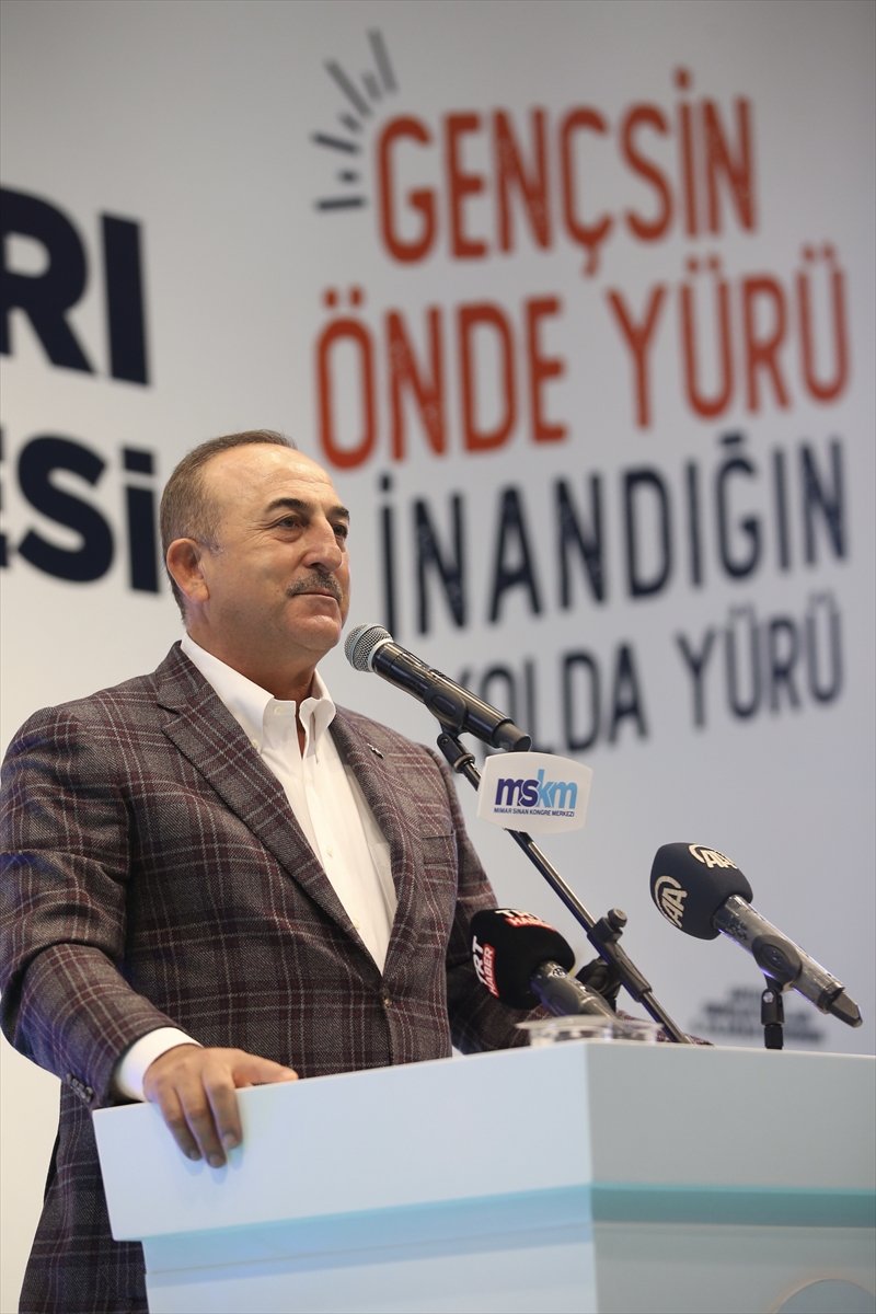 Dışişleri Bakanı Çavuşoğlu, Ak Parti Antalya İl Gençlik Kolları 6. Olağan Kongresine Katıldı: