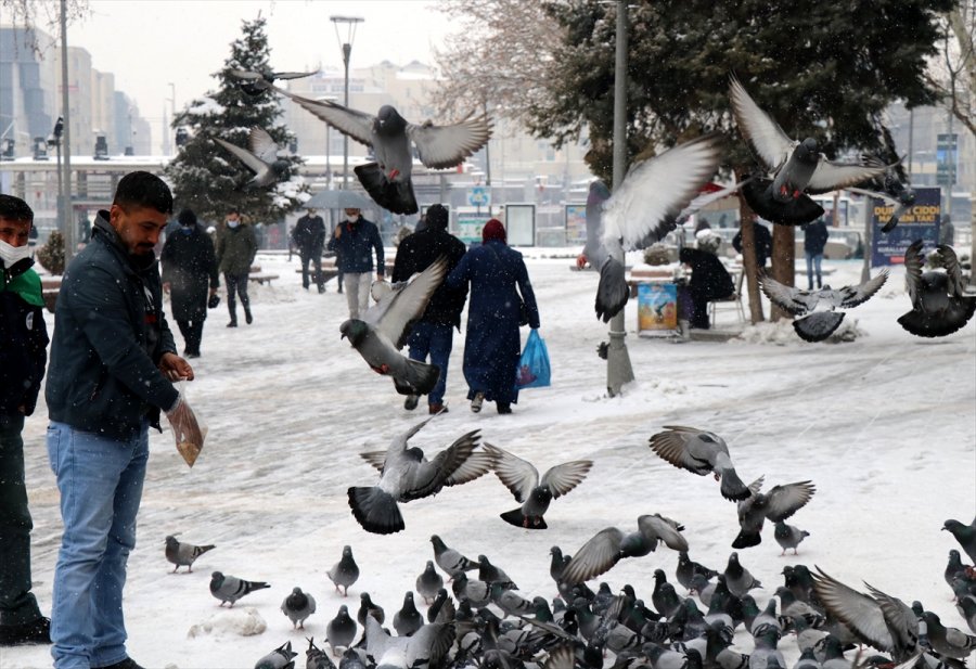 Kayseri'de Kar Yağışı Etkili Oluyor