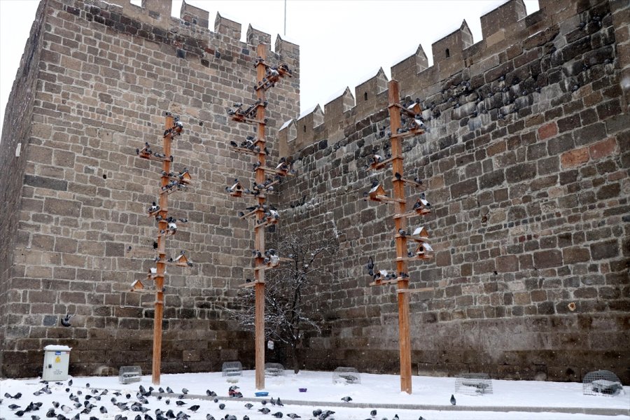 Kayseri'de Kar Yağışı Etkili Oluyor