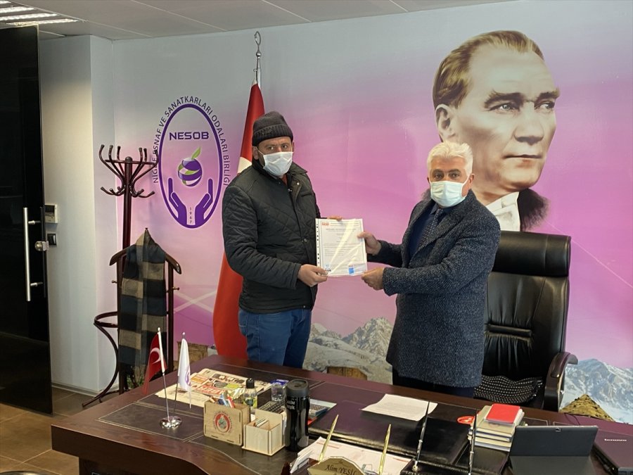 Niğde'de 18 İşçiye Mesleki Yeterlilik Belgesi Verildi