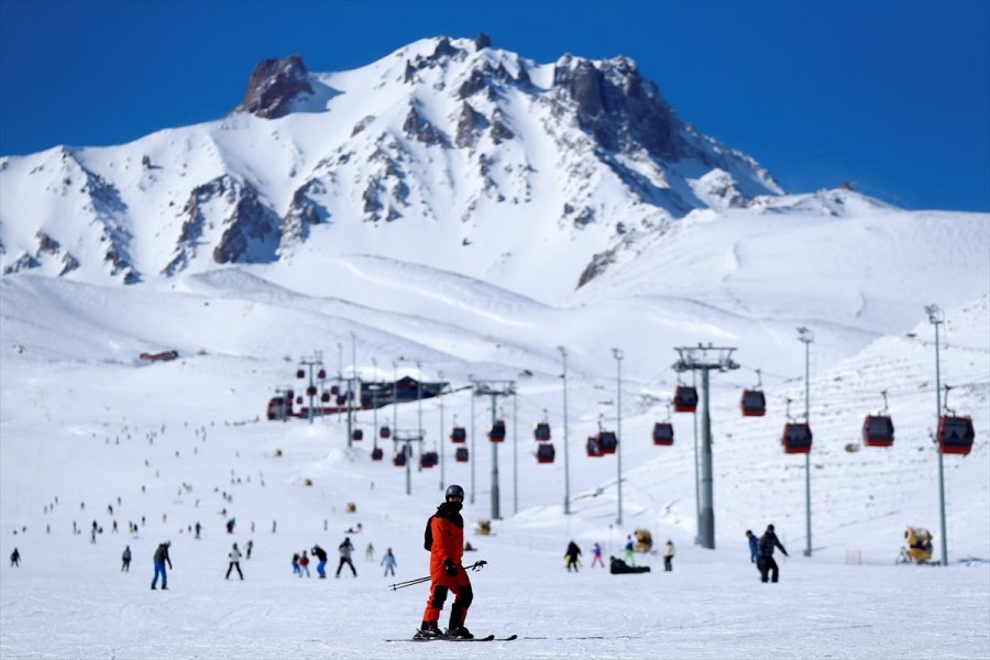 Grafikli - Kış Turizminin Gözde Merkezleri - Erciyes'in Pistleri, Kayak Tutkunlarına Adrenalinin Zirvesini Yaşatıyor