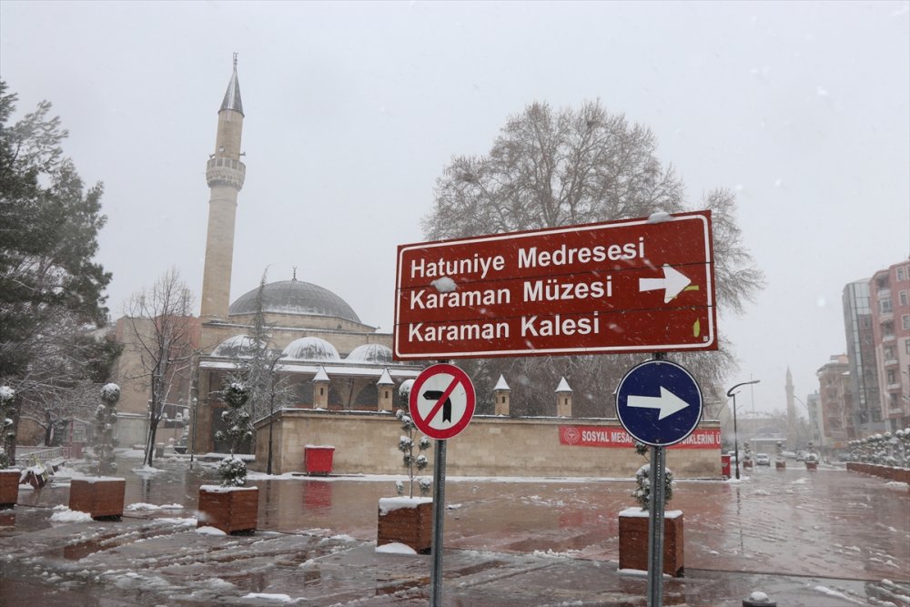 Karaman'da Kar Yağışı ve Sertavul Geçidinde Son Durum