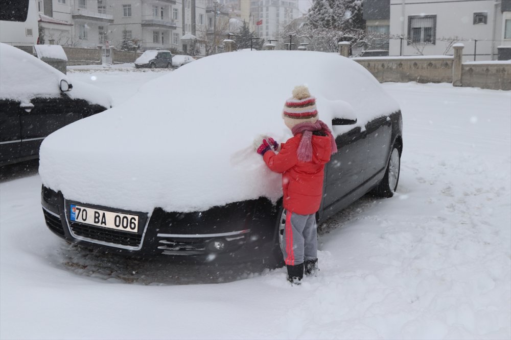 Karaman'da Kar Yağışı ve Sertavul Geçidinde Son Durum