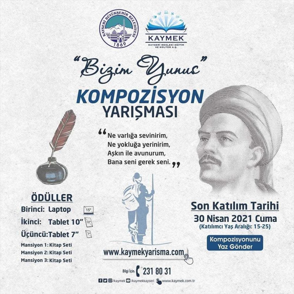 Ödüllü Kompozisyon Yarışması "bizim Yunus"a Başvurular Sürüyor