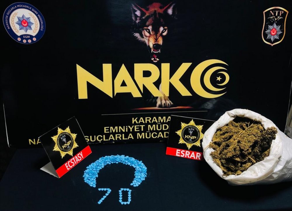 Karaman'da Uyuşturucu Operasyonu