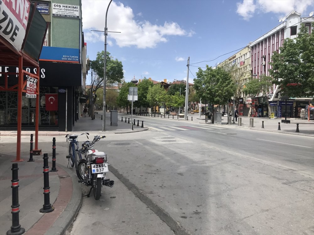 Konya, Karaman ve Aksaray'da "Tam Kapanma" Sessizliği