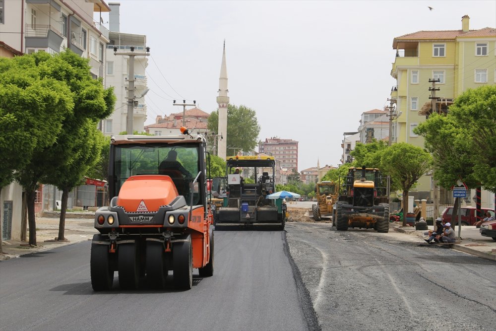 Karaman'da Asfaltlama Çalışmaları