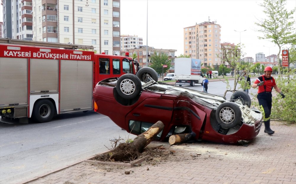 Kayseri'de Trafik Kazası
