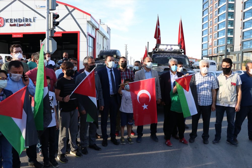 Niğde'de, İsrail'in Filistinlilere Saldırıları Protesto Edildi