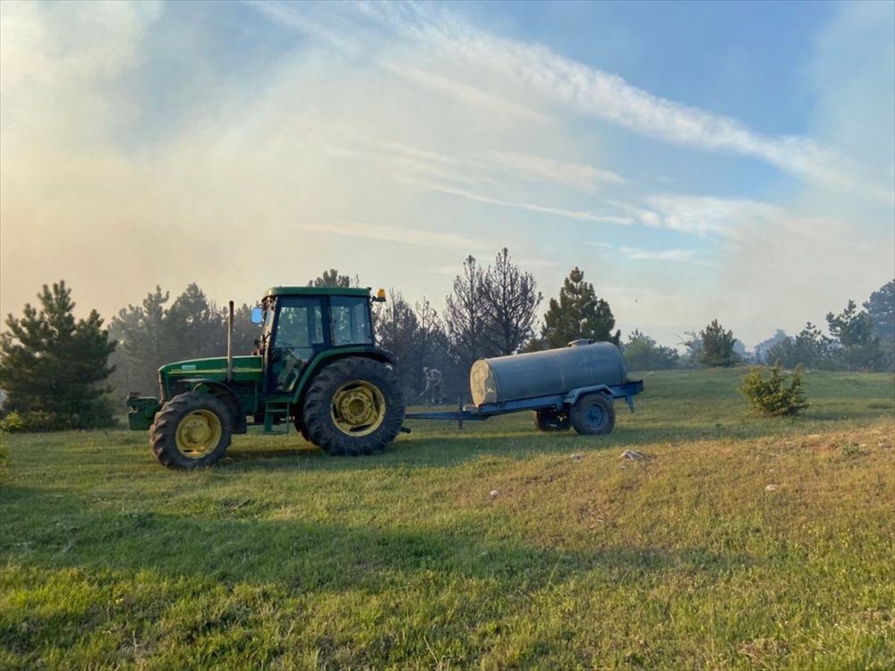 Eskişehir'de Ormanlık Alanda Yangın Çıktı