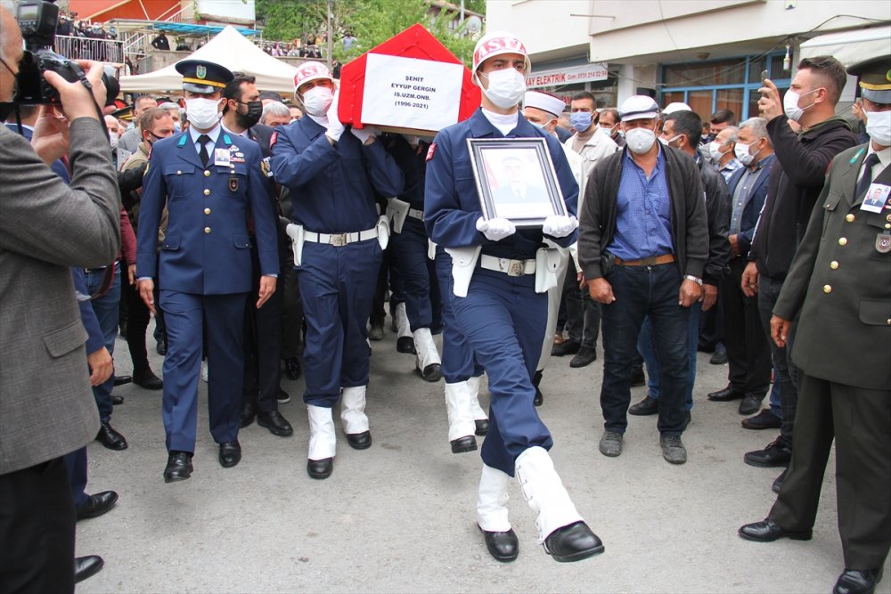 Kayseri Şehidini Son Yolculuğuna Uğurladı