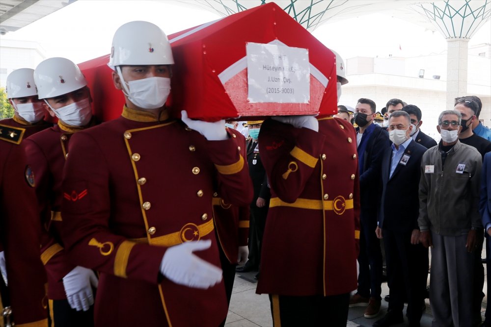 Şehit Jandarma Uzman Çavuş Hüseyin Keleş, Ankara'da Son Yolculuğuna Uğurlandı