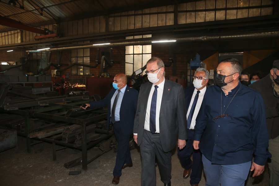 Chp Ekonomi Masası Heyeti, Eskişehir'de Sanayicileri Ve Esnafı Ziyaret Etti