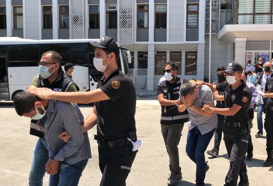 Mersin Merkezli Organize Suç Örgütü Operasyonunda Yakalanan 96 Şüpheliden 21'i Tutuklandı