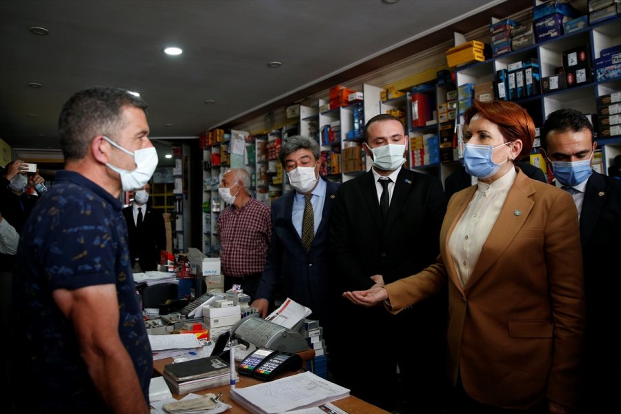 İyi Parti Genel Başkanı Akşener, Niğde'de Esnafı Ziyaret Etti