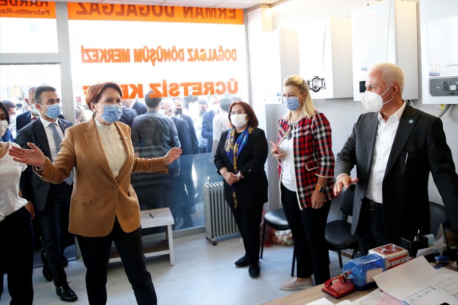 İyi Parti Genel Başkanı Akşener, Niğde'de Esnafı Ziyaret Etti