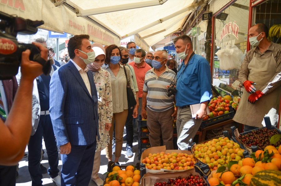 Deva Partisi Genel Başkanı Ali Babacan, Konya'da Esnafı Ziyaret Etti