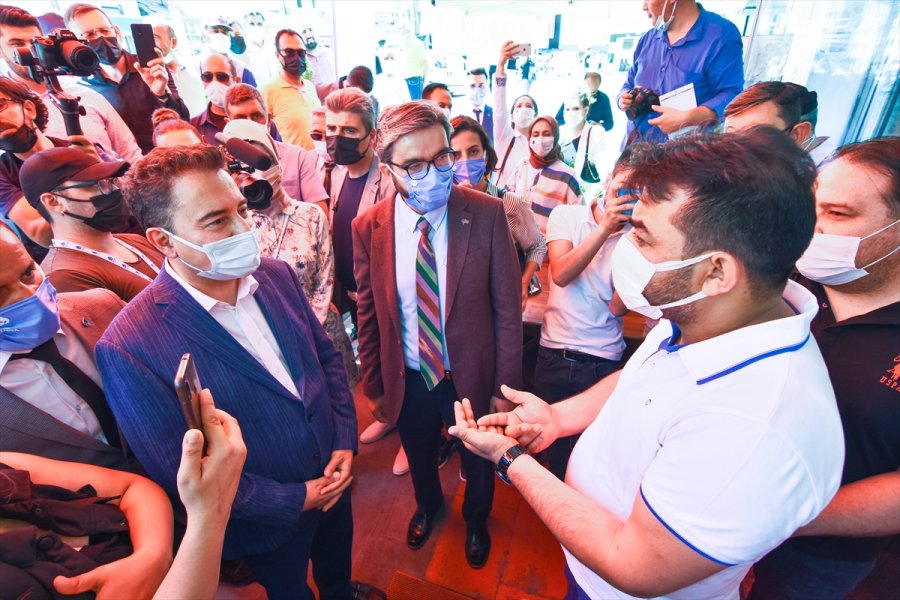 Deva Partisi Genel Başkanı Ali Babacan, Konya'da Esnafı Ziyaret Etti