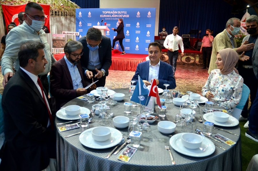 Deva Partisi Genel Başkanı Ali Babacan, Konya'da Tarım Toplantısında Konuştu: