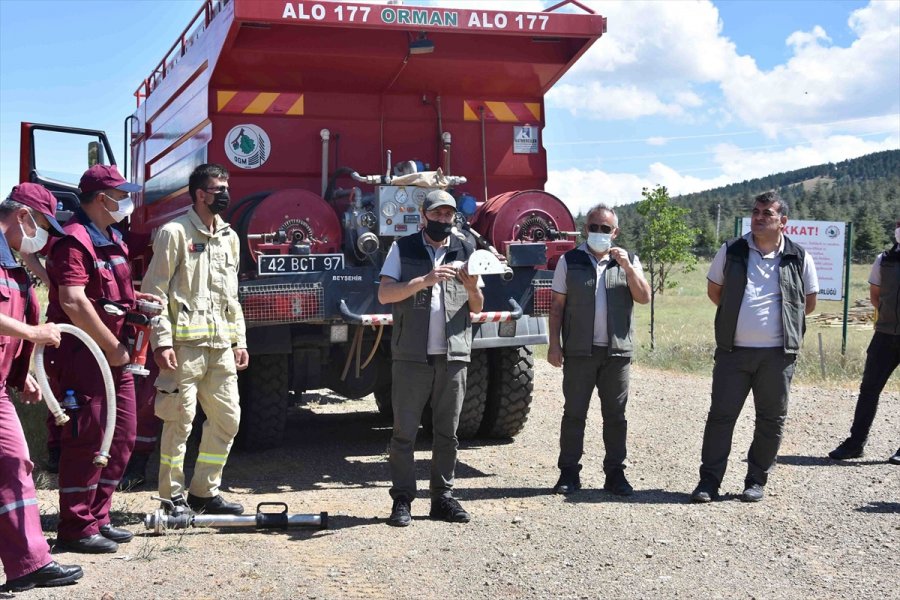 Konya Yangınla Mücadele Eden Ekiplere Eğitim Veriliyor